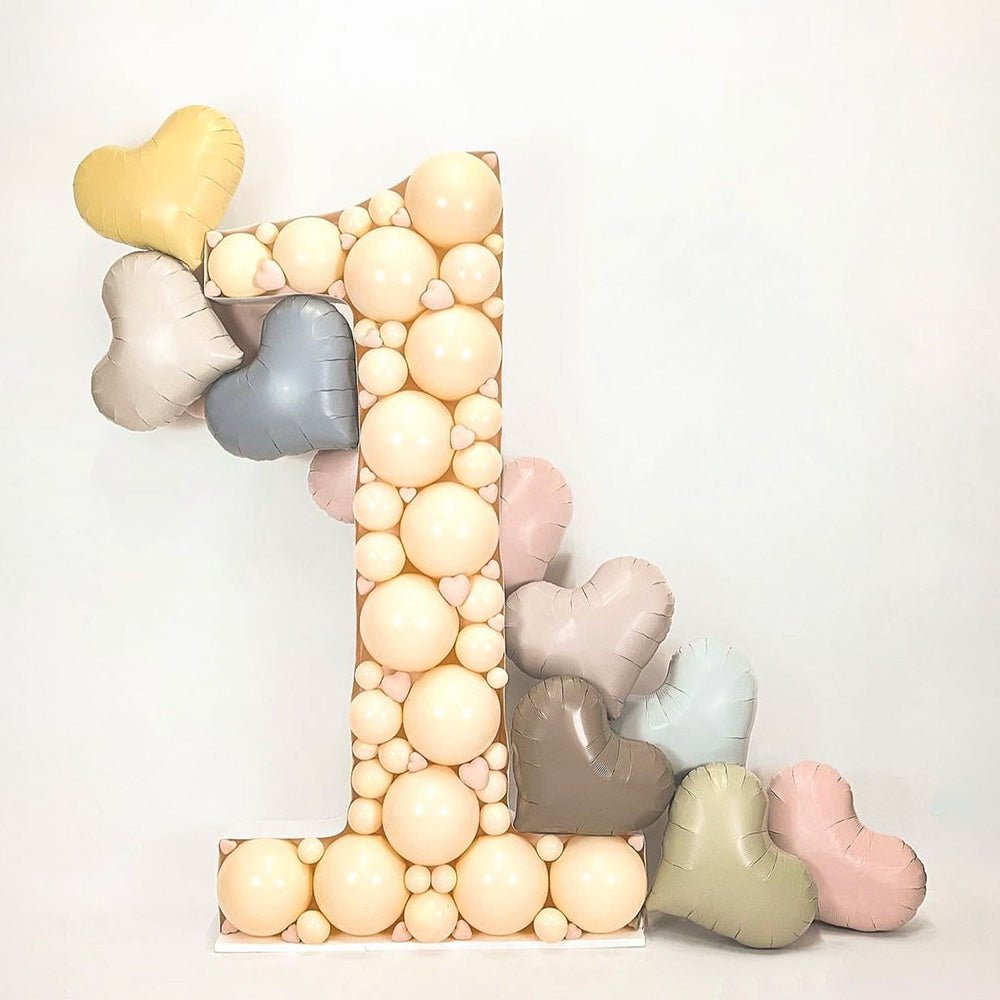Balloon Number 1 Mosaic Frame