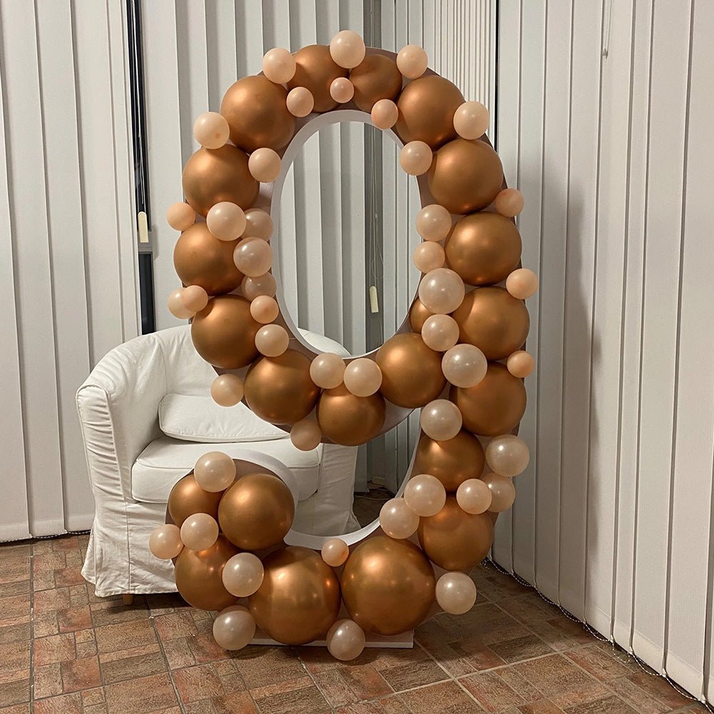 Balloon Number 9 Mosaic Frame