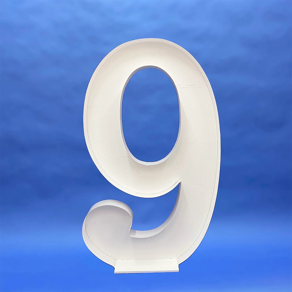 Balloon Number 9 Mosaic Frame