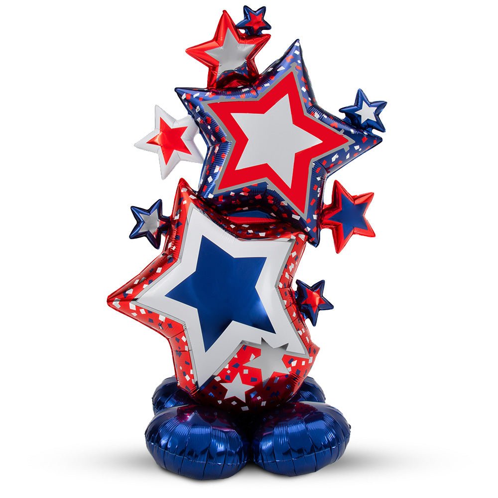 Patriot Star Cluster Foil Balloon