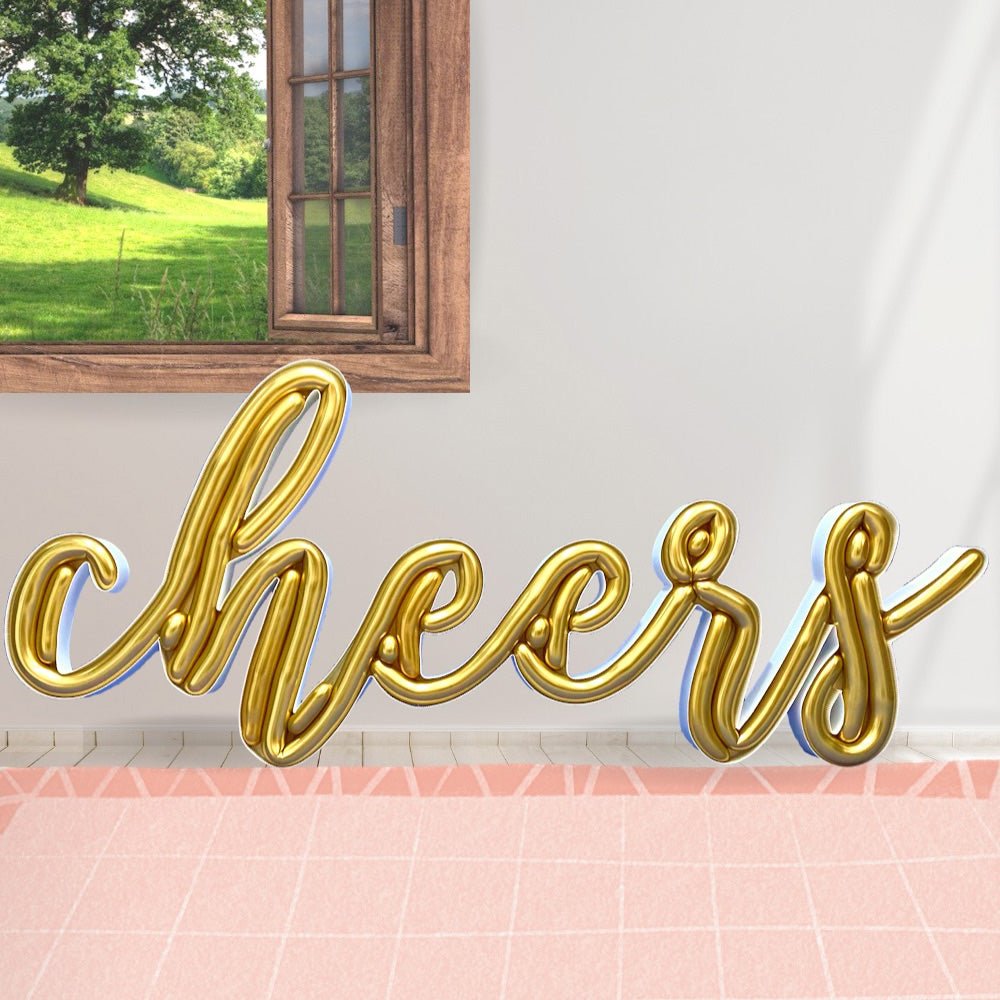 Script Cheers Mosaic Frame