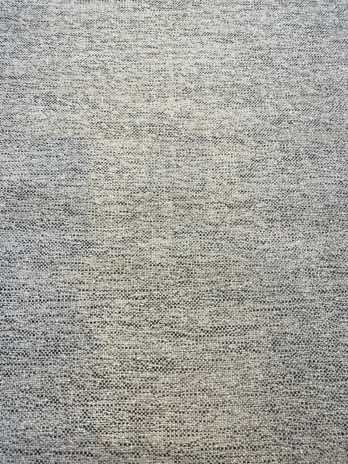 Gabriella Fossil Italian Chenille Tweed Fabric - Beige Off White With Black Hints, 56" Width (1 Yard)