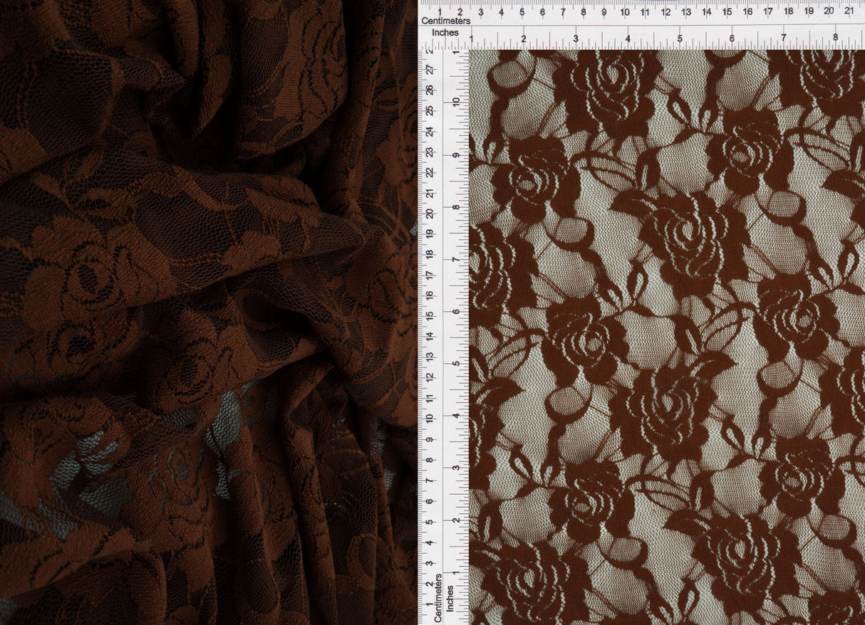 Solid Lace Fabric in Black
