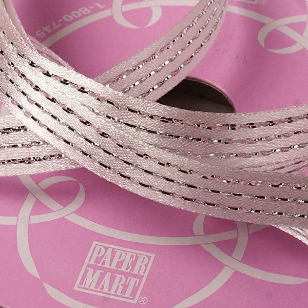 Wedding Satin Ribbon White / Silver Color 1 / ROLL
