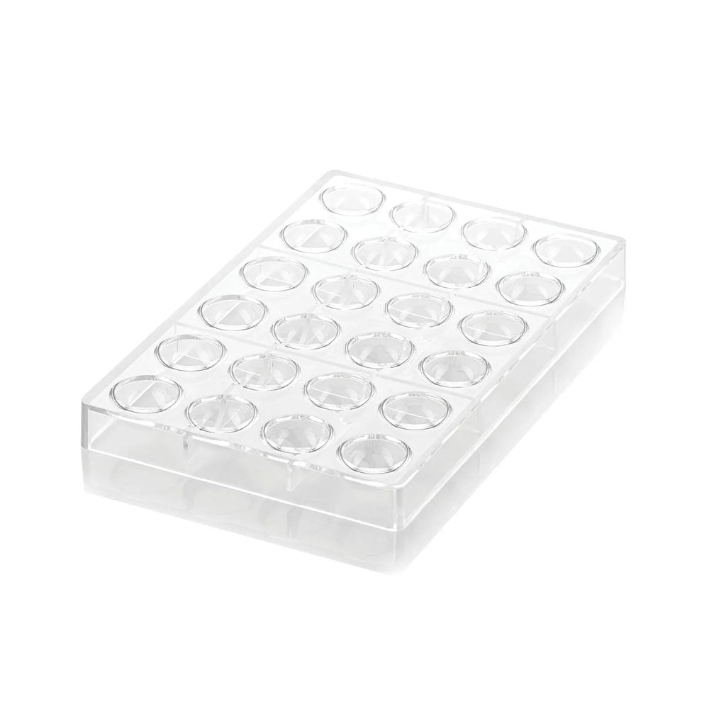 Silikomart Tritan SEMISFERA-P Chocolate Mold, 24 Cavities