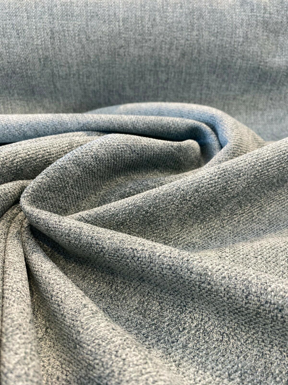 Eko Capri Blue Italian Performance Chenille Fabric - Capri Blue, Upholstery Fabric, 56" Width (1 Yard)