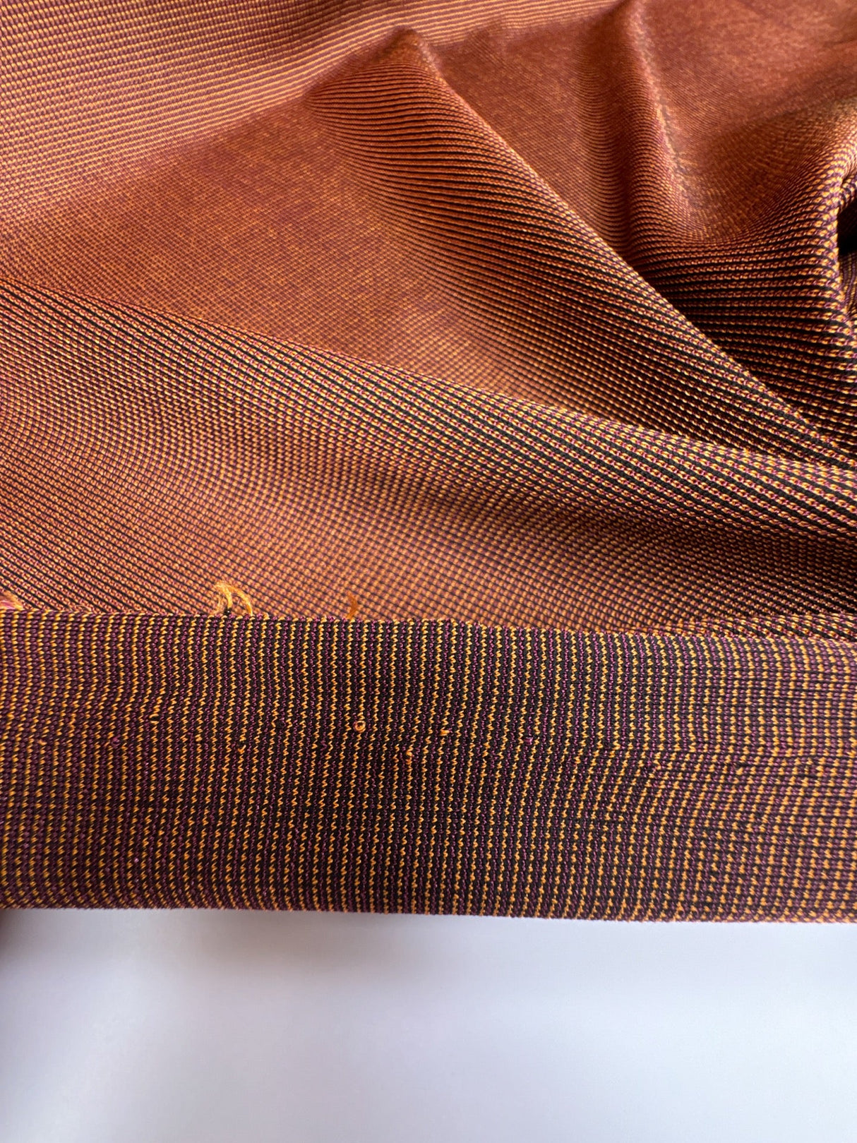 Printed Knitted Fabric Purple Golden Black