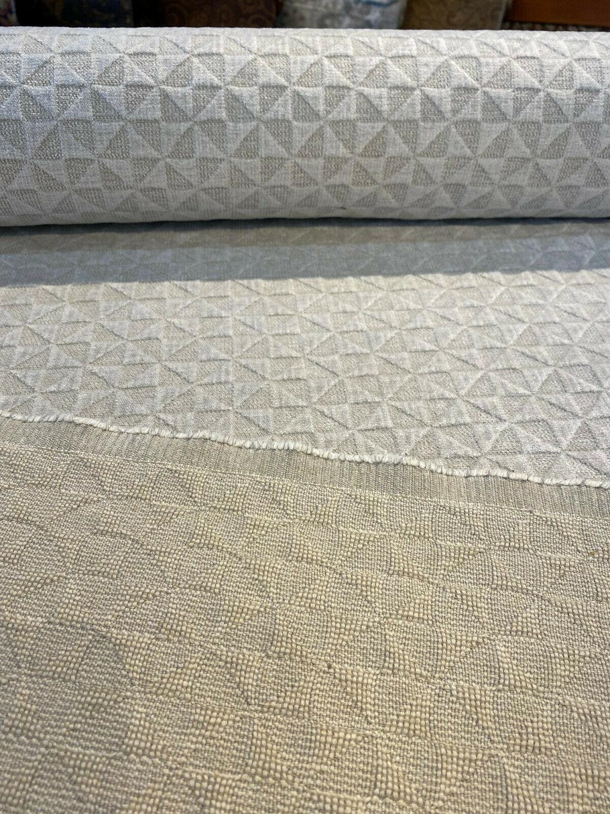 Macon Sand Soft Raised Chenille Fabric - Taupe Mini Diamond, 56" Width (1 Yard)