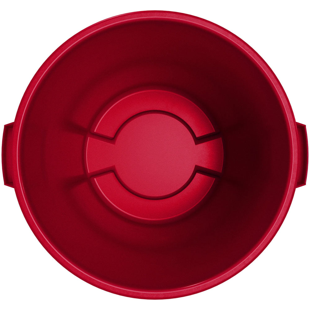 Carlisle Bronco Red Round Waste Container, 20 Gallon