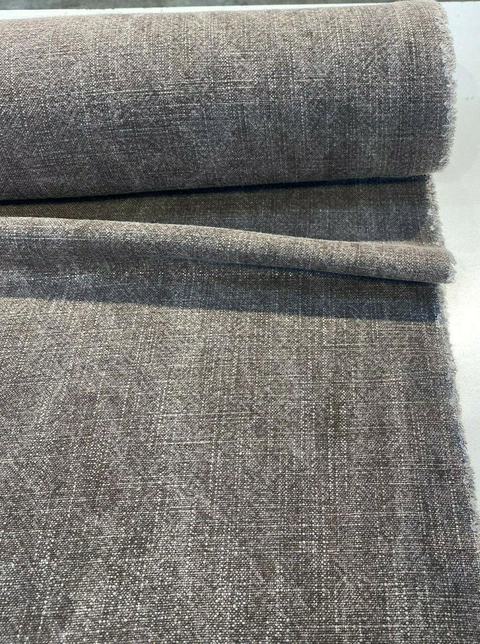 Belgian Linen Drifter Relic Linen Fabric - Relic Bronze, Shabby Chic, 56" Width (1 Yard)