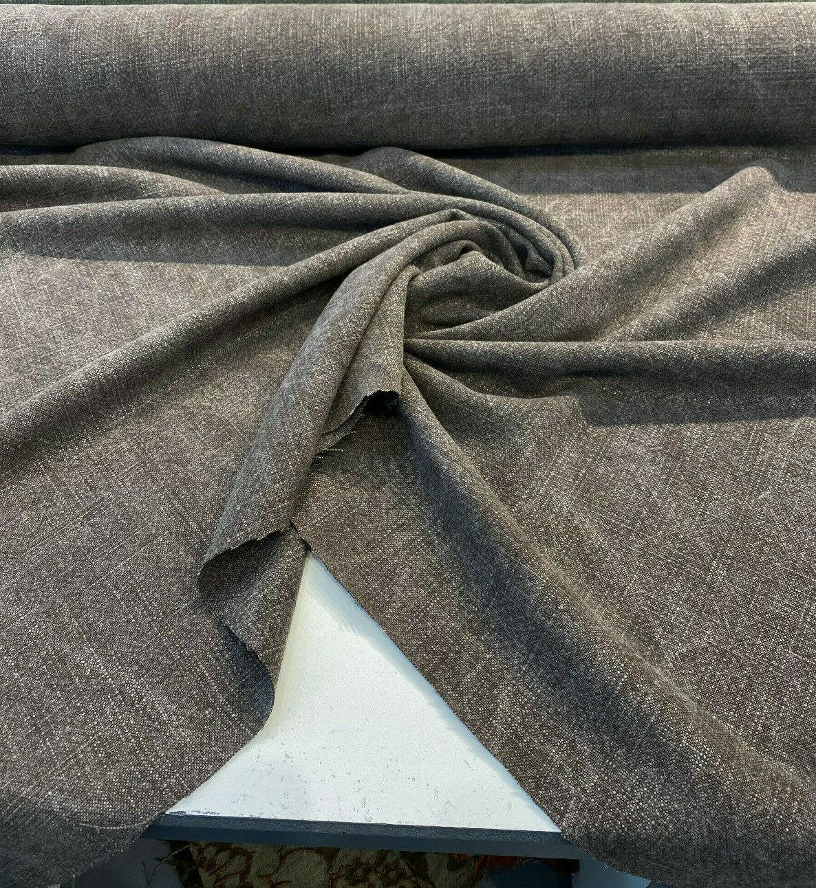 Belgian Linen Drifter Relic Linen Fabric - Relic Bronze, Shabby Chic, 56" Width (1 Yard)