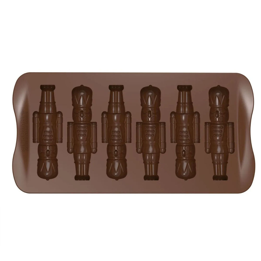 Silikomart Nutcracker Silicone Chocolate Mold, 6 Cavities