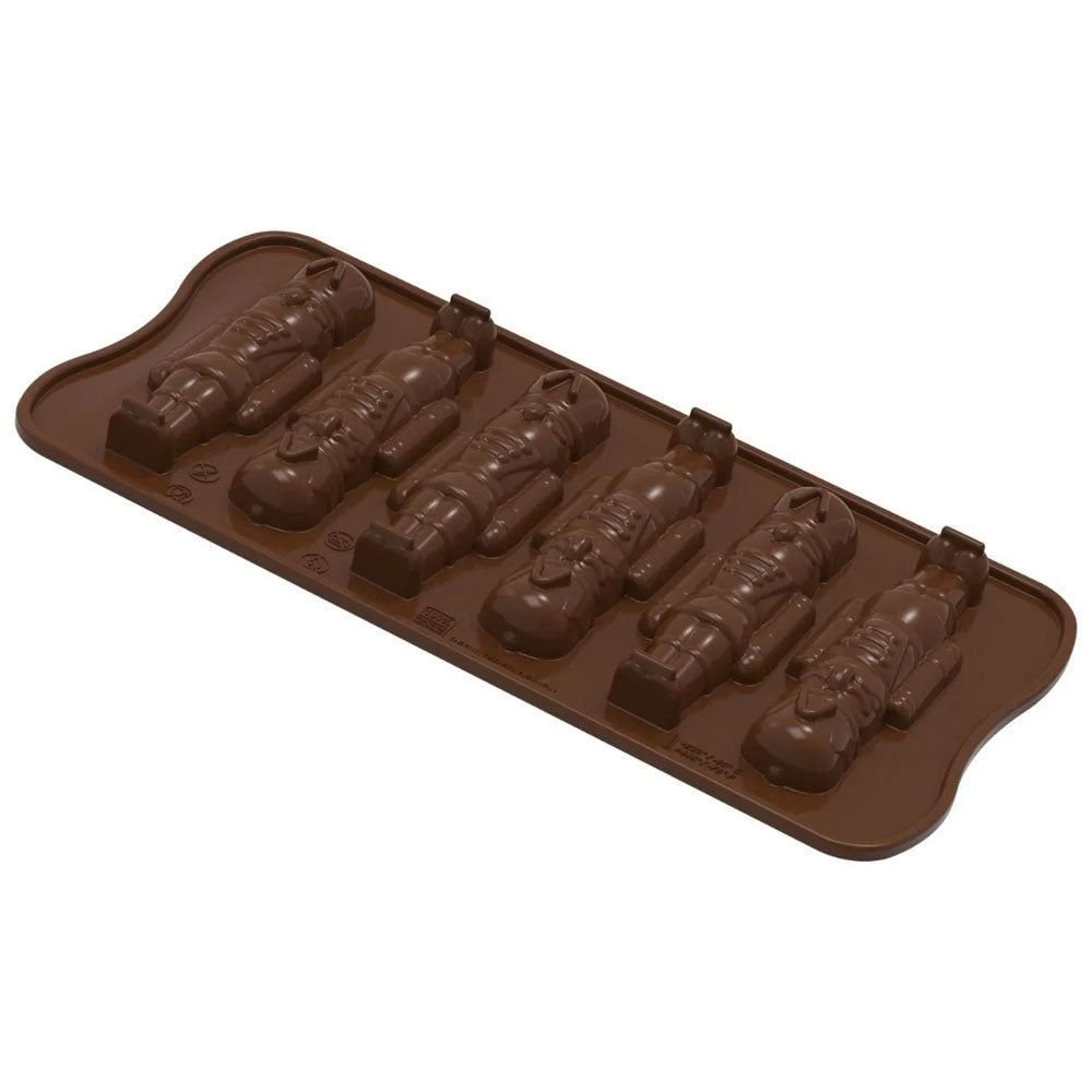 Silikomart Nutcracker Silicone Chocolate Mold, 6 Cavities