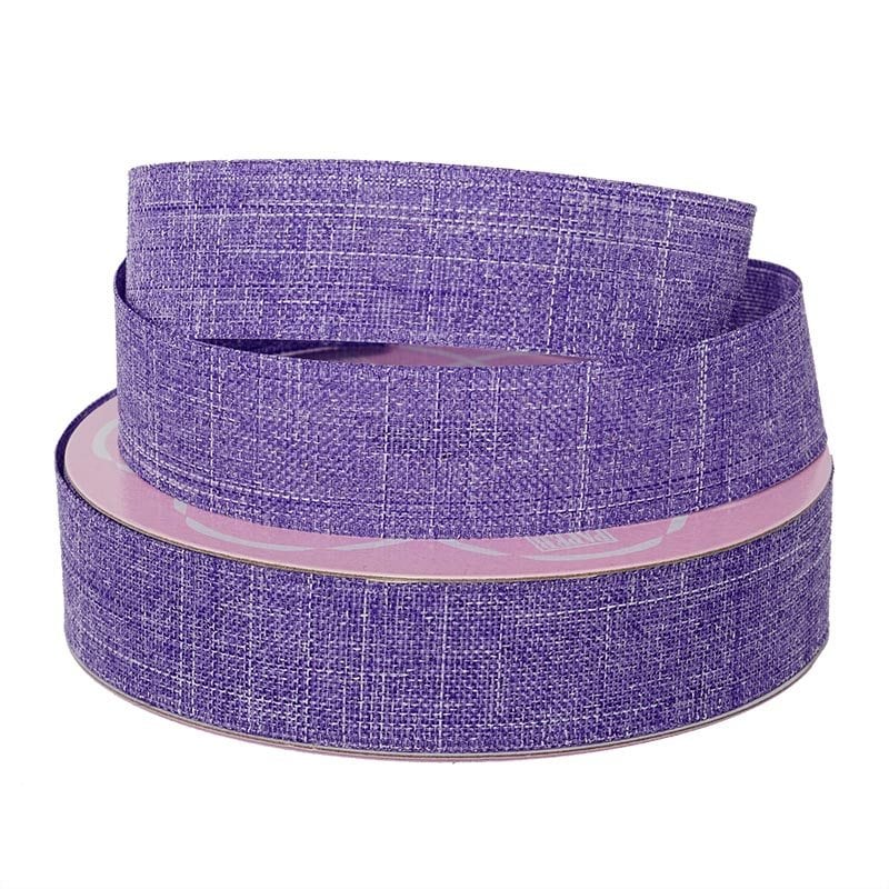 Faux Linen Ribbon – Wisteria, 7/8'' x 25 yd (1 Roll)