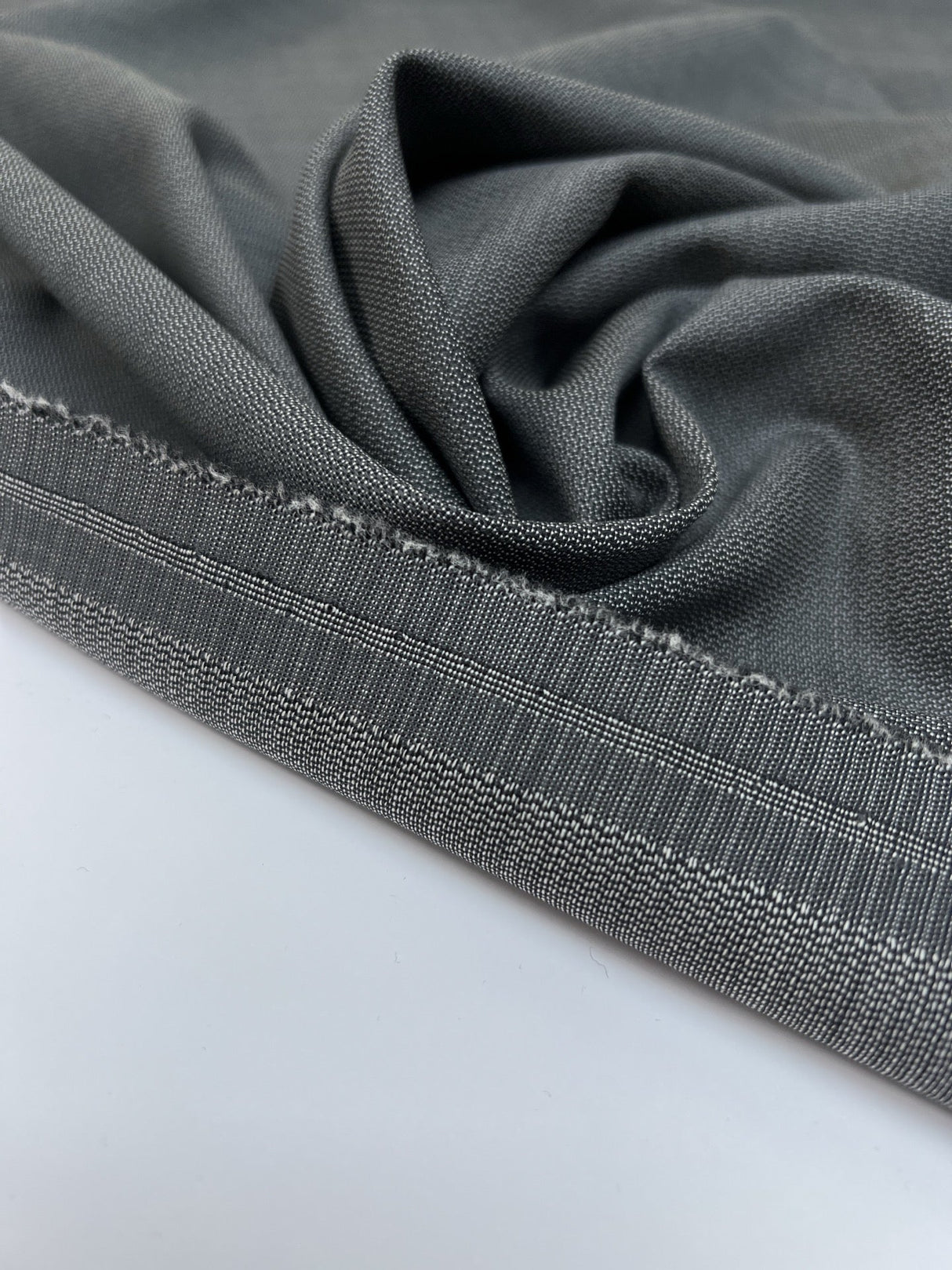 Virgin Wool Gray Suit Fabric