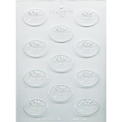 Oval Roses 2015 Mint Chocolate Mold