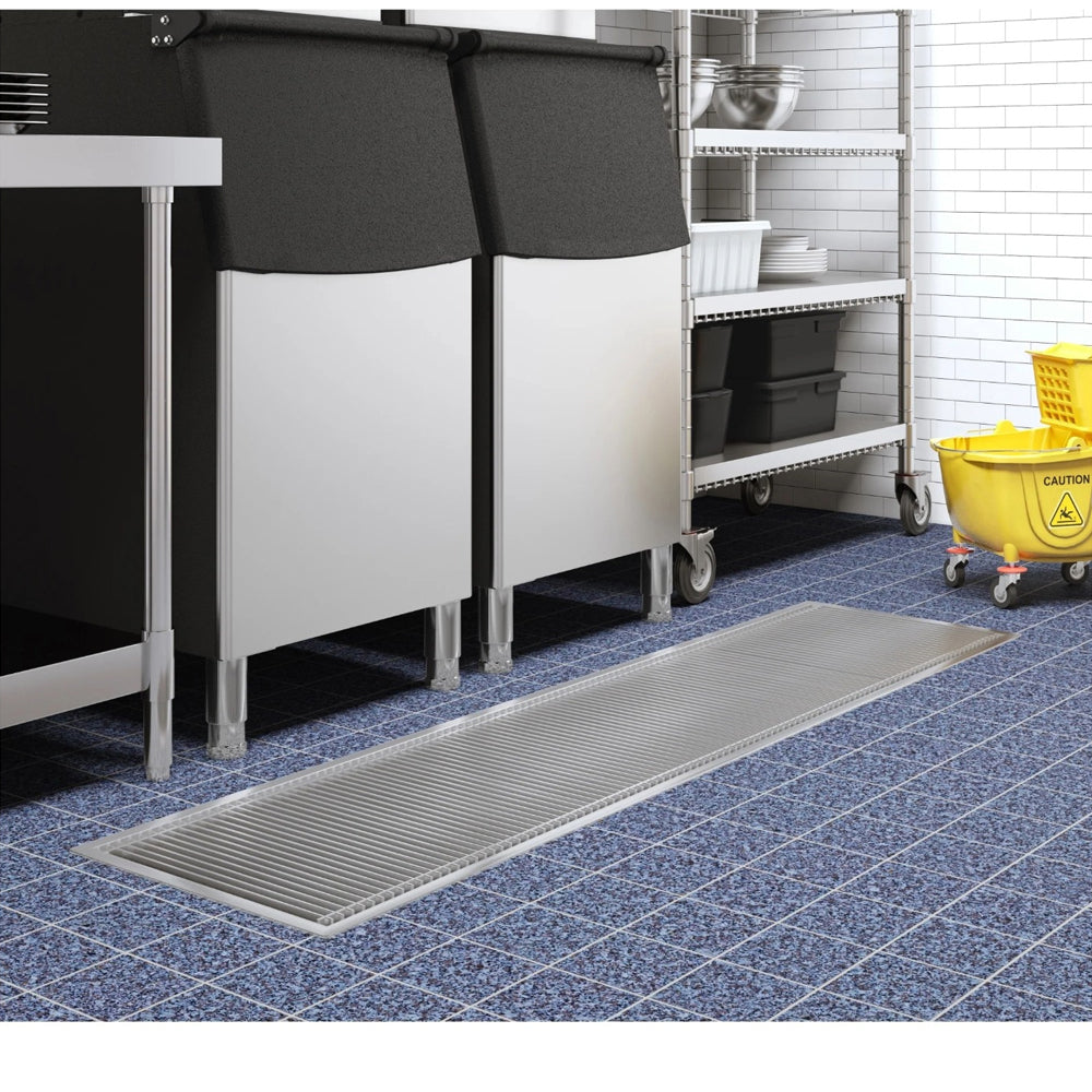 Stainless Steel Floor Trough Grates, 84" x 18"