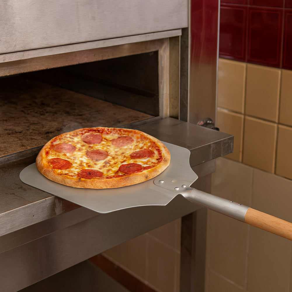 Winco Aluminum Pizza Peel, 12" x 14" Blade - 26" Overall Length