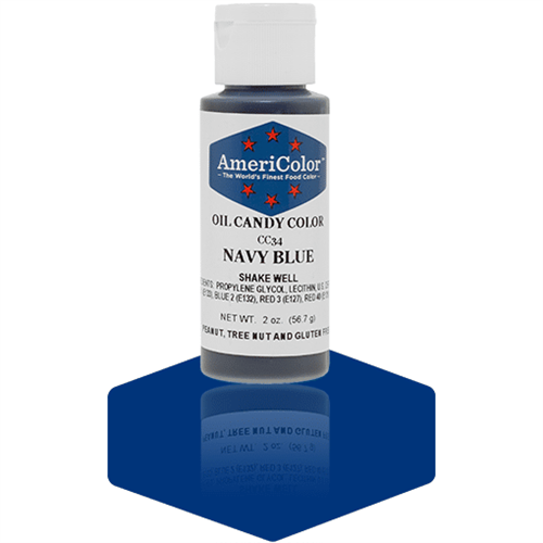 Navy Blue Oil Candy Color - AmeriColor CC34 - 2 Ounces
