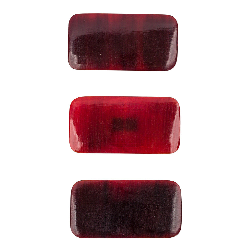 Light Brown Horn Button - 1.25" x 2.375"