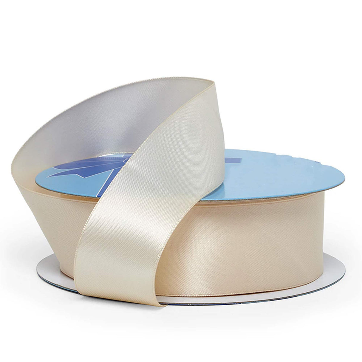 Bridal Satin Ribbon for Wedding Crafts 7/8 '' X 100 yd Single Faced 1 / roll Ivory