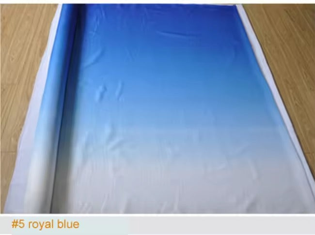 Gradient imitated silk mateiral 30d chiffon fabric for dress 2 tone fabric for dancing clothing wedding fabric meter