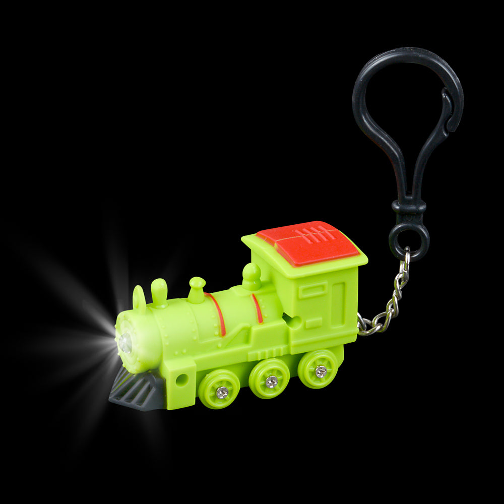 Light-Up Train Backpack Clip With Sound (24 Pc Display Box)