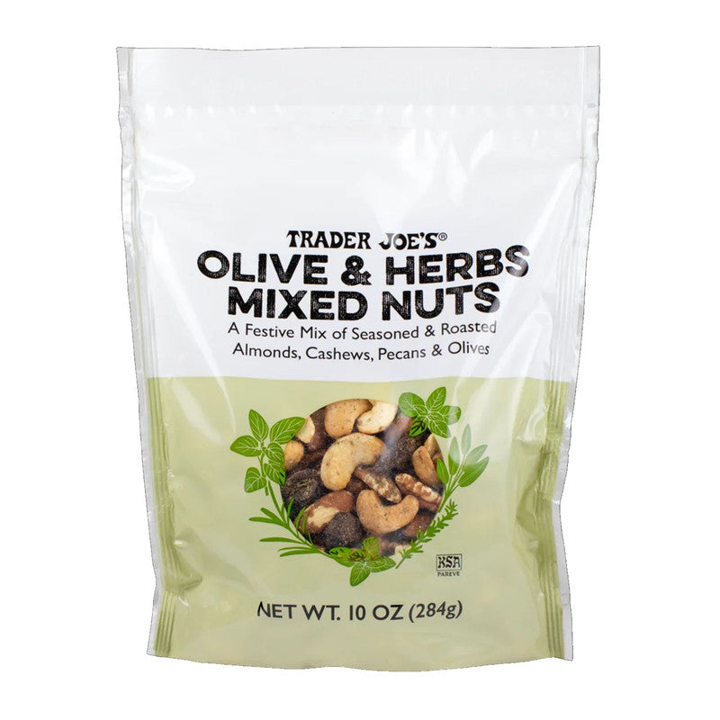 Trader Joe’s Olive & Herbs Mixed Nuts 10 oz Savory Snack