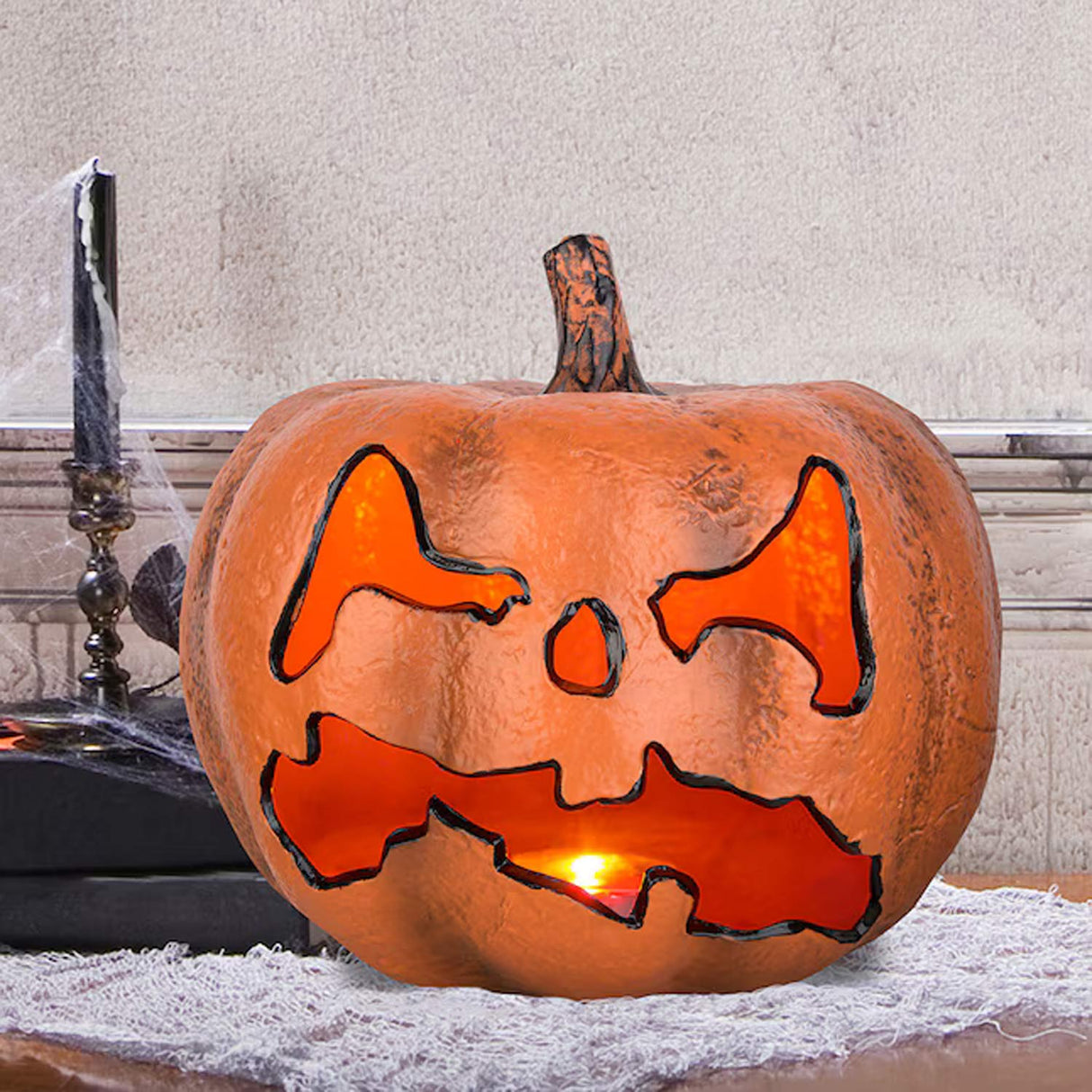 Haunted Living 9.50-in Lighted Scary Jack-O-Lantern