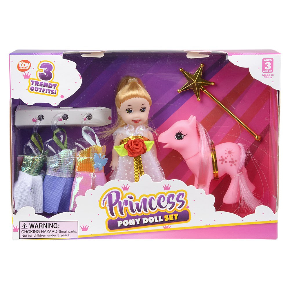 Princess Pony Doll Set (6 Pc)