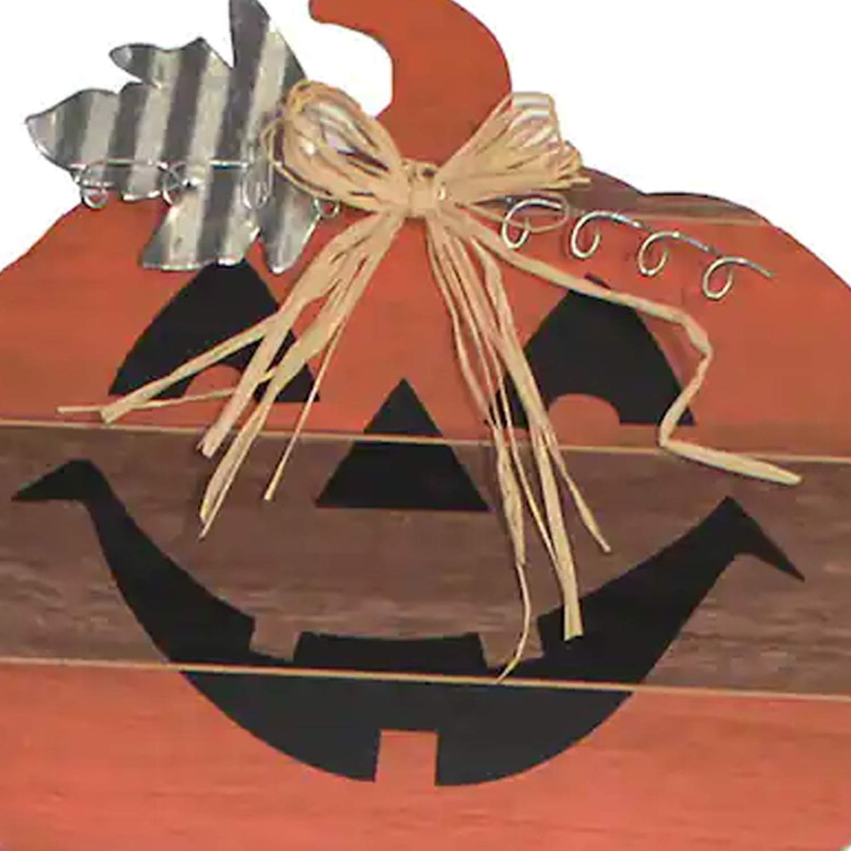 3 Feets Jacko Lantern Yard Decoration Wood Metal Straw