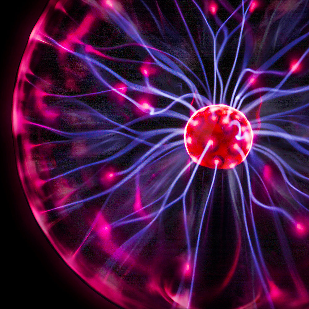 Plasma Ball Lamp 8" Red