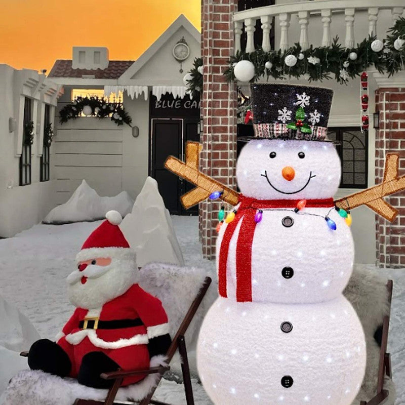 LED Snowman Decoration with 200 Lights Weatherproof Outdoor Christmas Yard Display 45 x 28 x 60 Inches