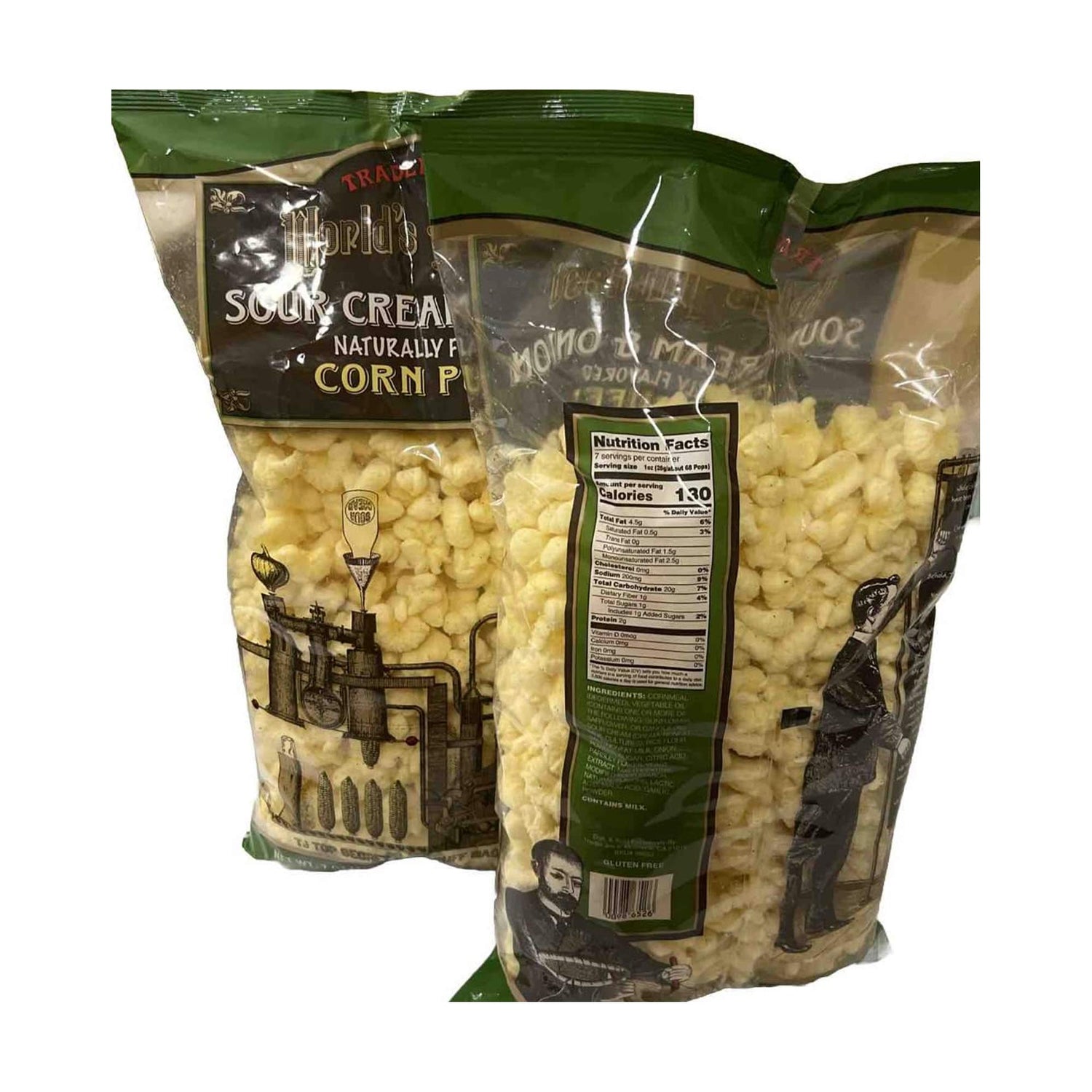 World's Puffiest Sour Cream & Onion Corn Puffs 5 oz