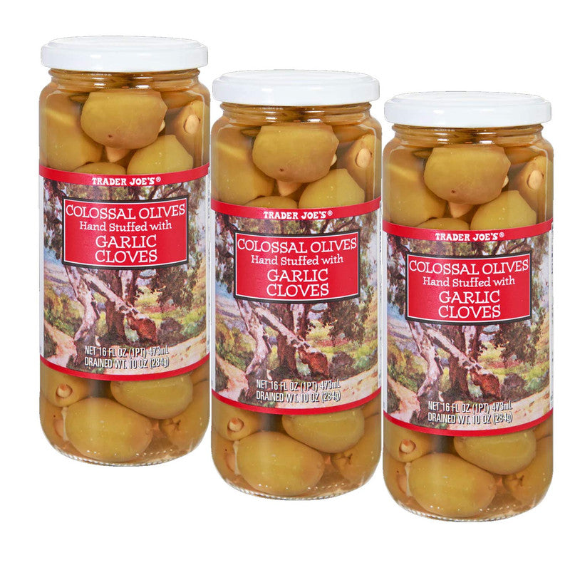 Colossal Olives Stuffed with Garlic Cloves 16 fl oz