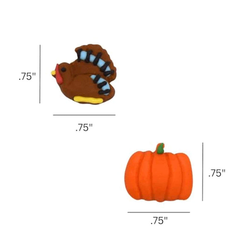 Thanksgiving Fall Edible Cake Decorations Candy Cupcake 30 Pieces