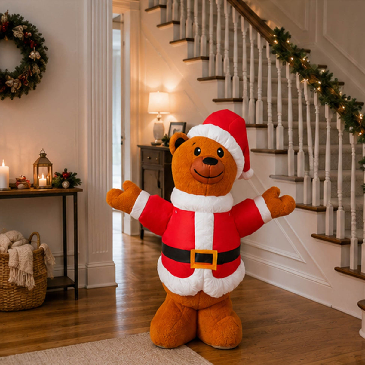 6FT Plush Teddy Bear Christmas Holiday Yard Decoration