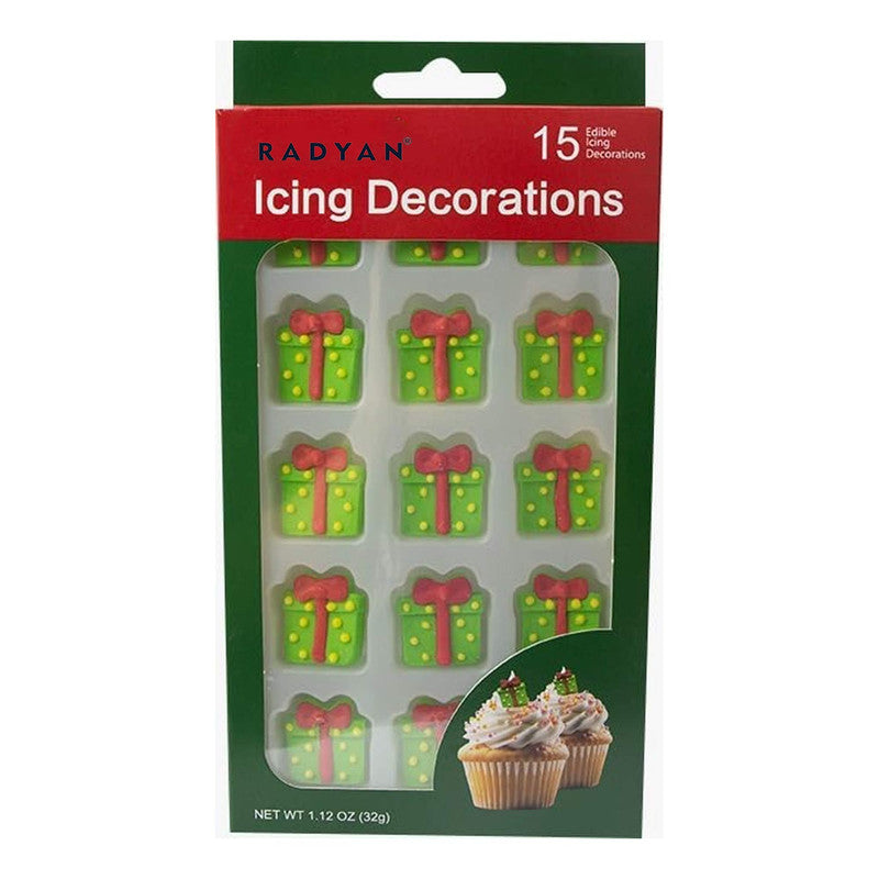 Christmas Edible Cake Decorations Candy Cupcake Topper