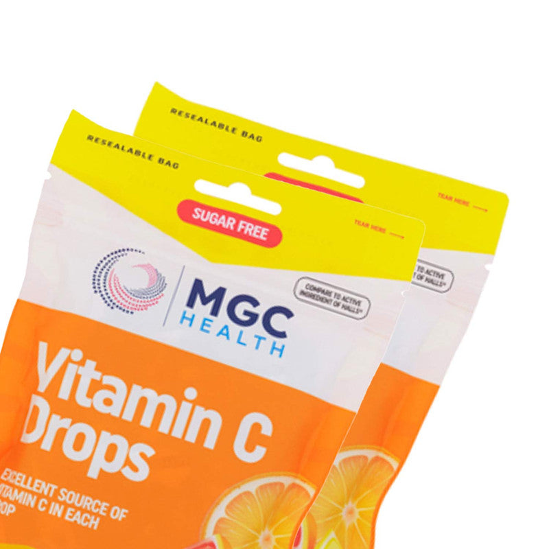 MGC Health 25ct Sugar Free Vitamin C Cough Drops Formula