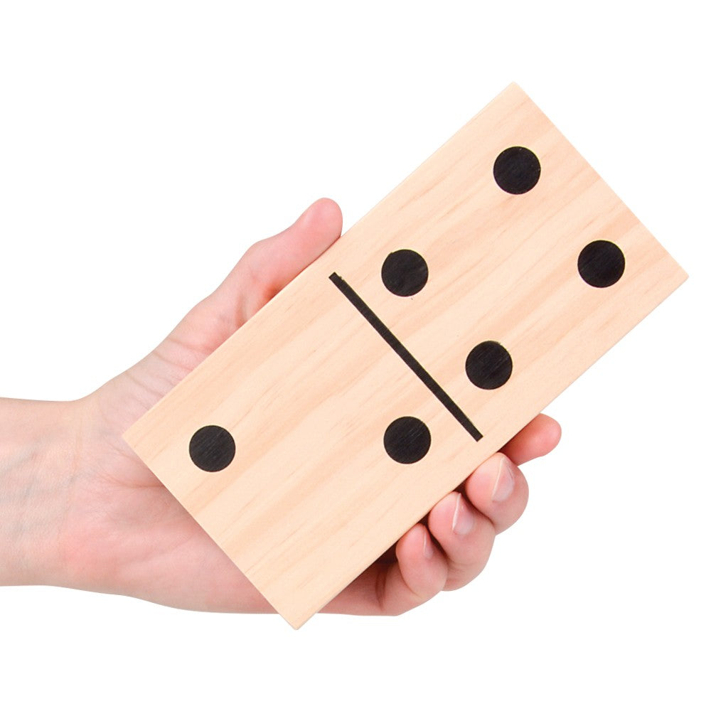 Jumbo Wooden Dominoes Set (1 Set)