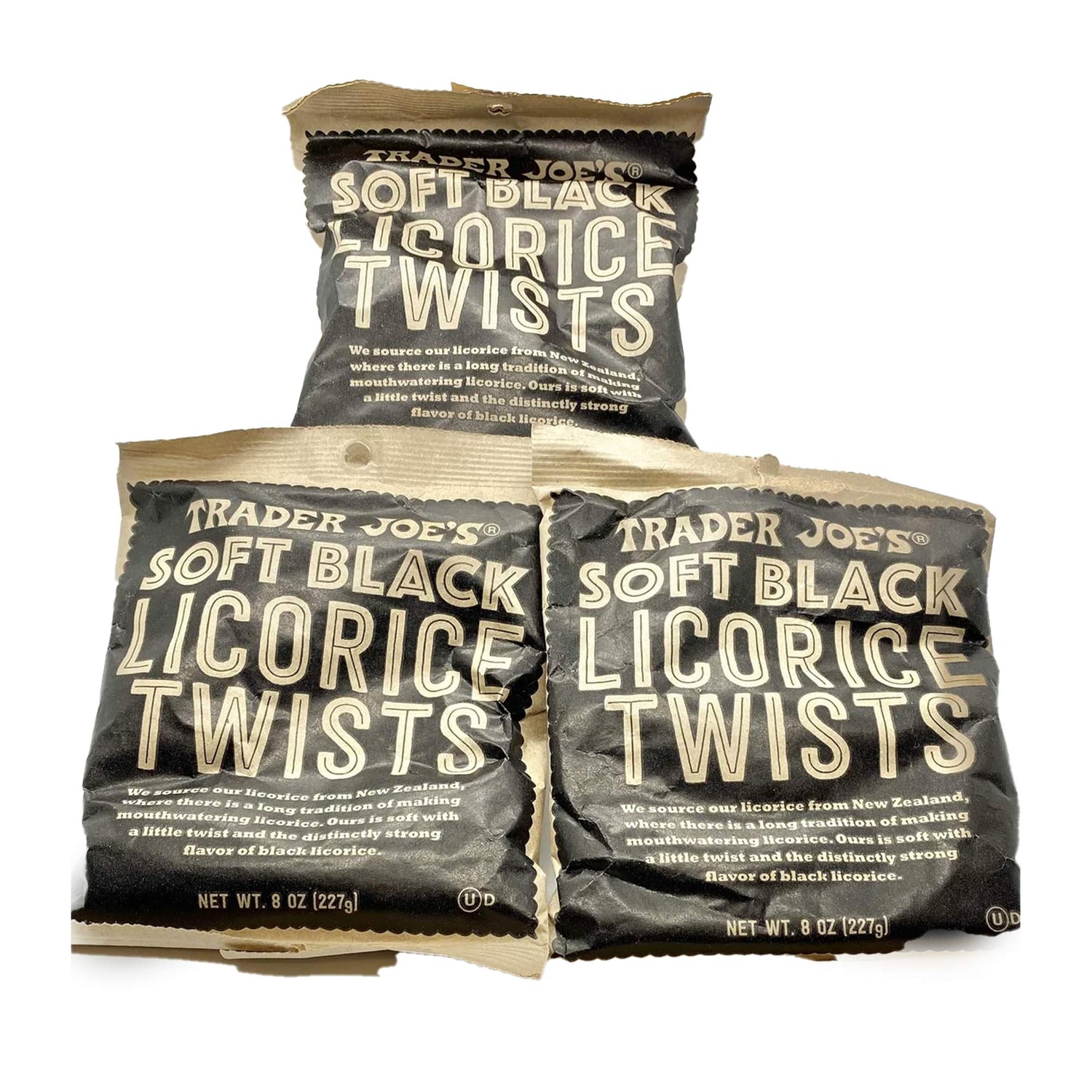Soft Black Licorice Twists 7 oz