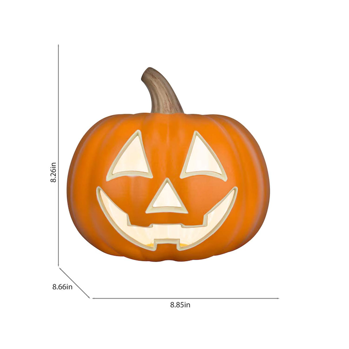 Haunted Living 9 inch Lighted Traditional Jack O Lantern