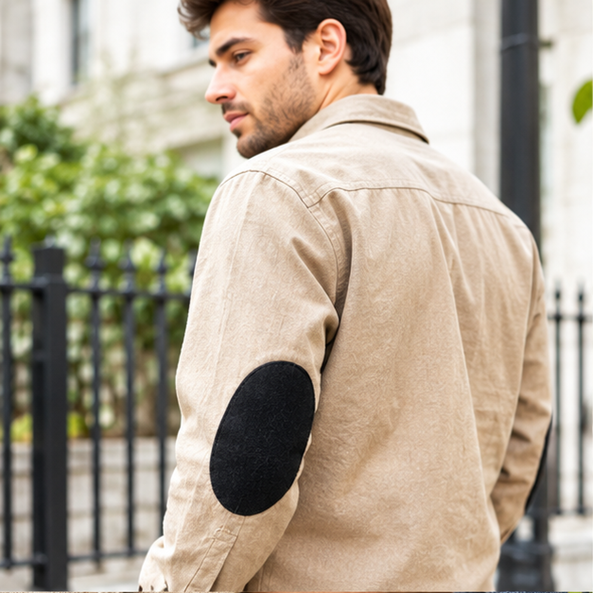 Black Suede Cowhide Elbow Patches - Black, 4 3/4" X 6 1/4" (1 Pair)