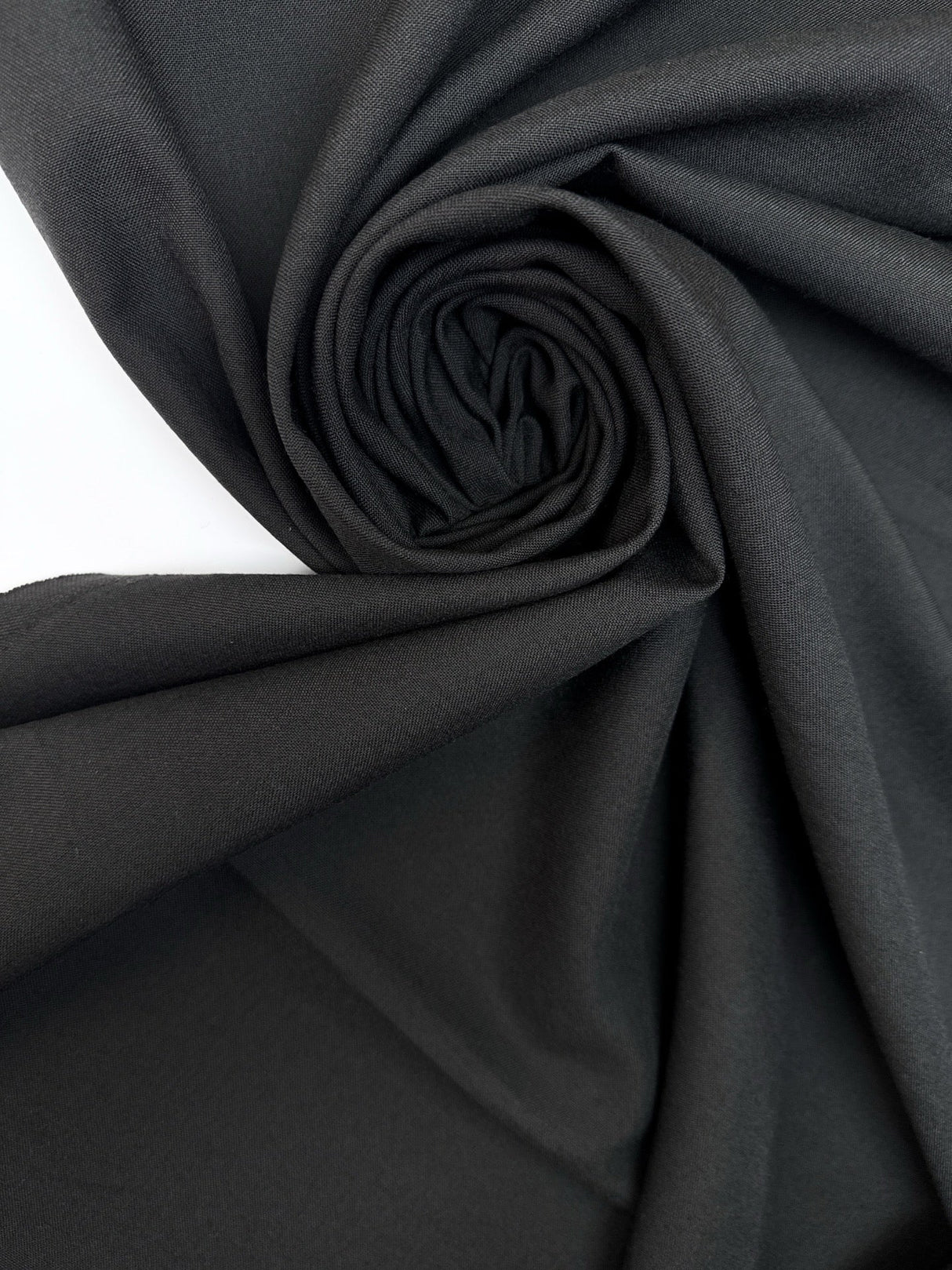 Wool Polyamide Suiting Black