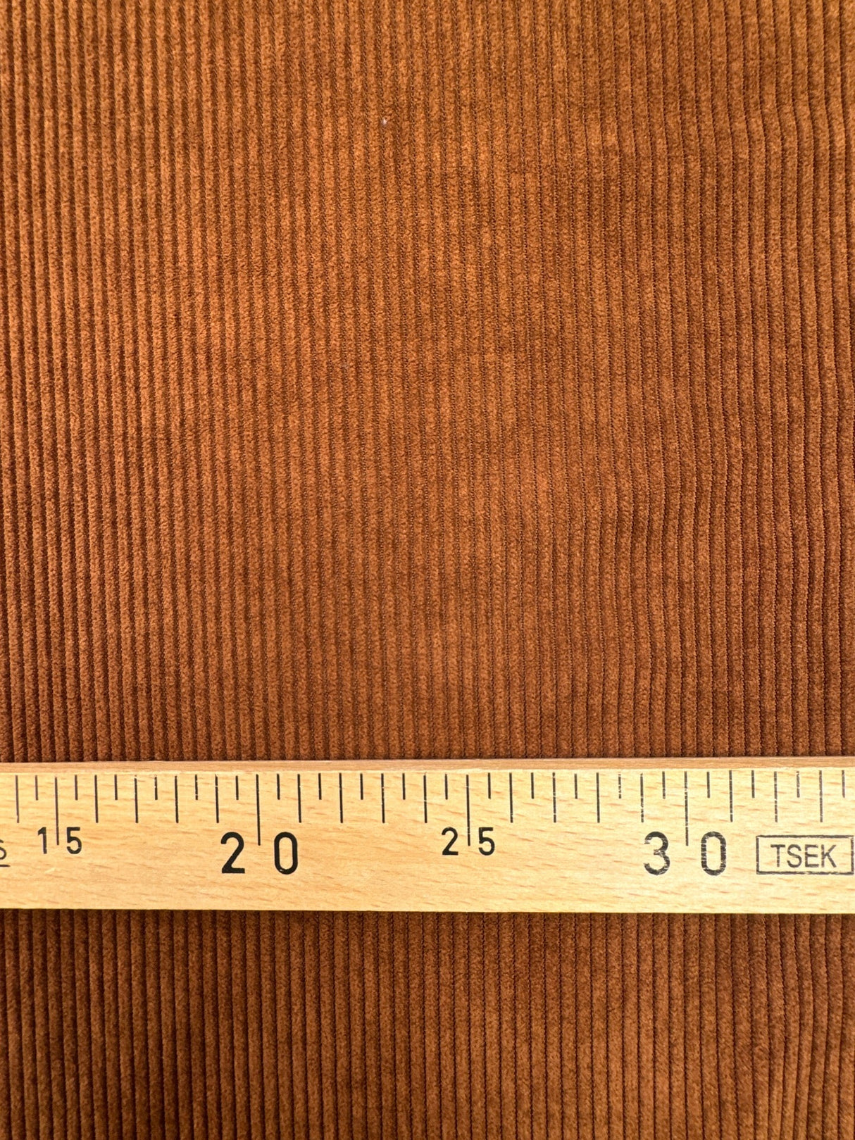 Brown Polyester Corduroy