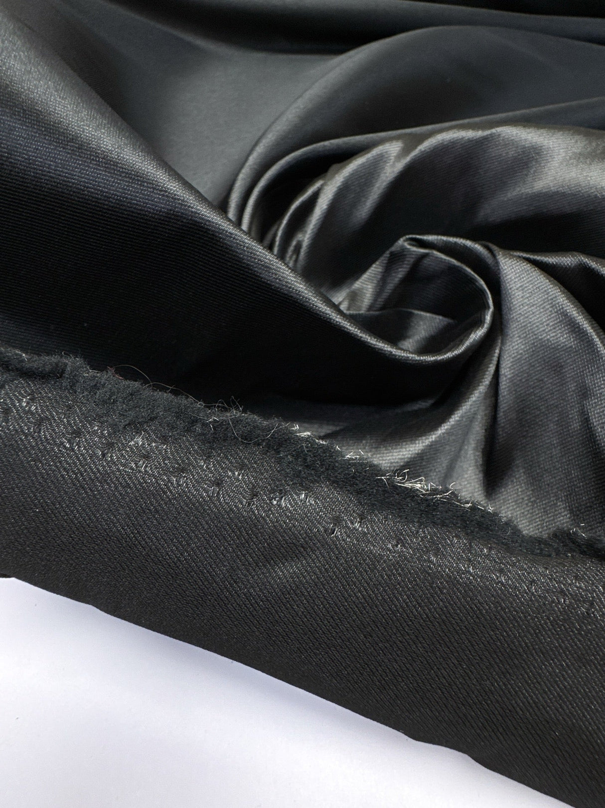 Black Twill Trench Coat Fabric
