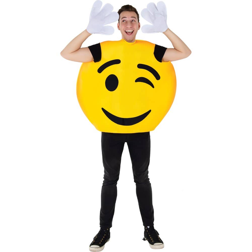 Emoji Wink Smiley Costume