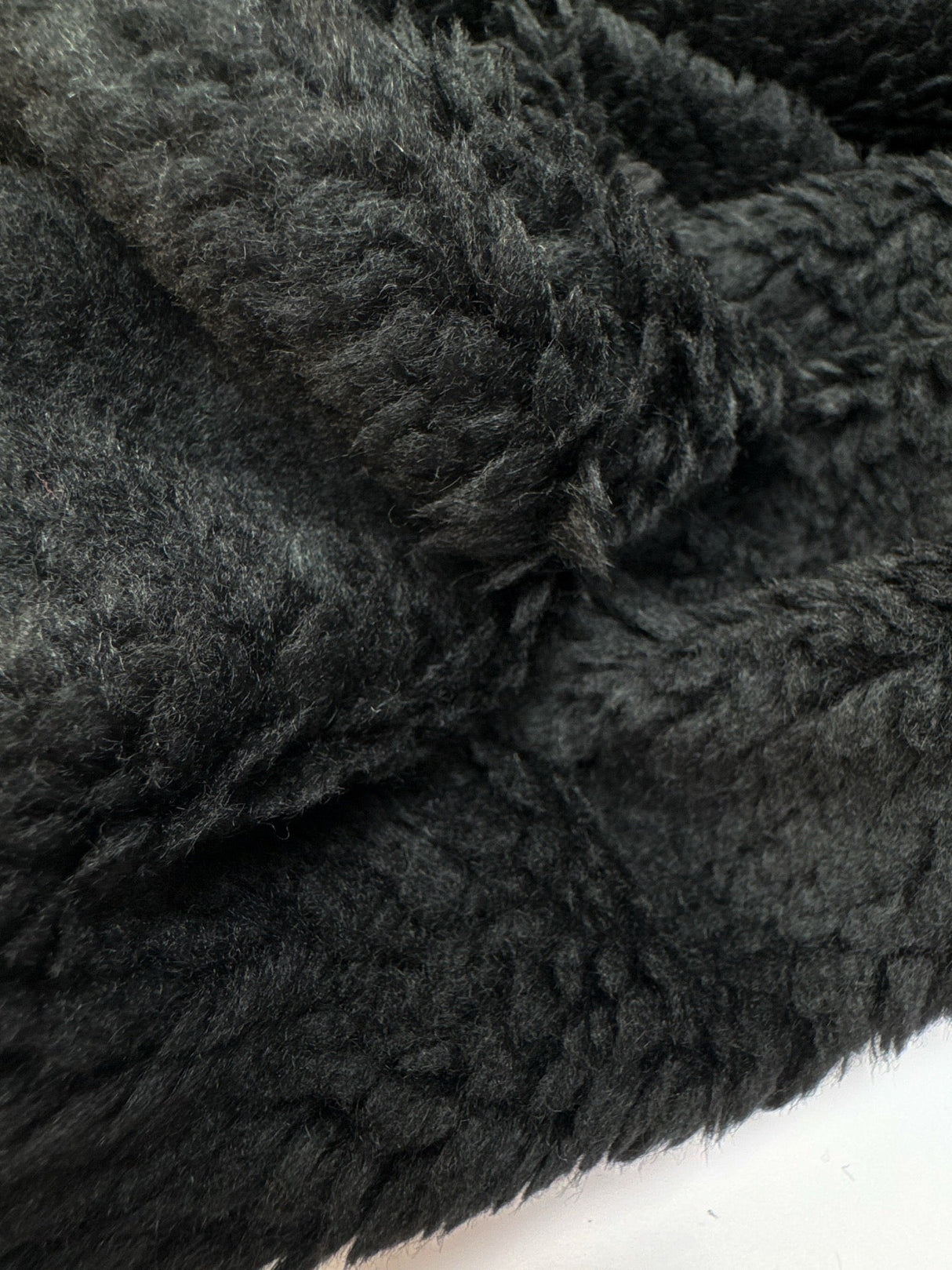 Black Polyester Acrylic Knitted Fabric