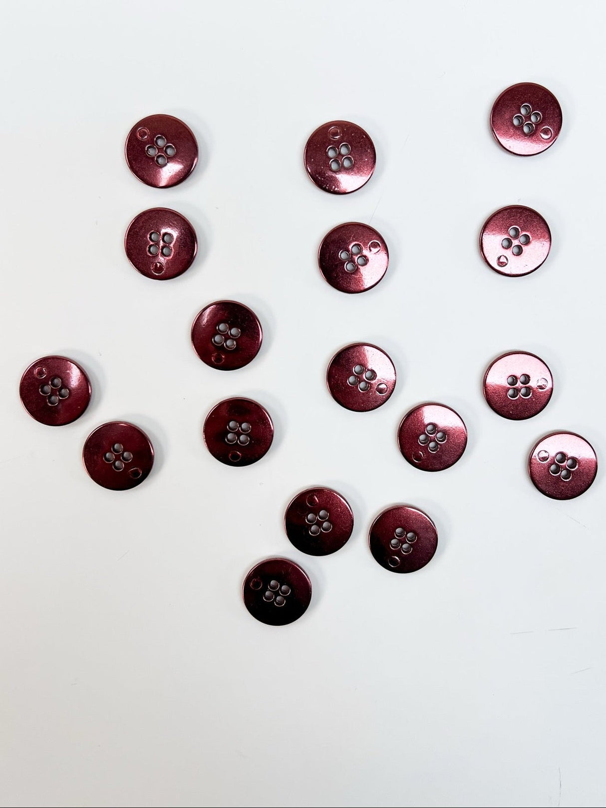 Metal Shades Of Red Sewing Notions