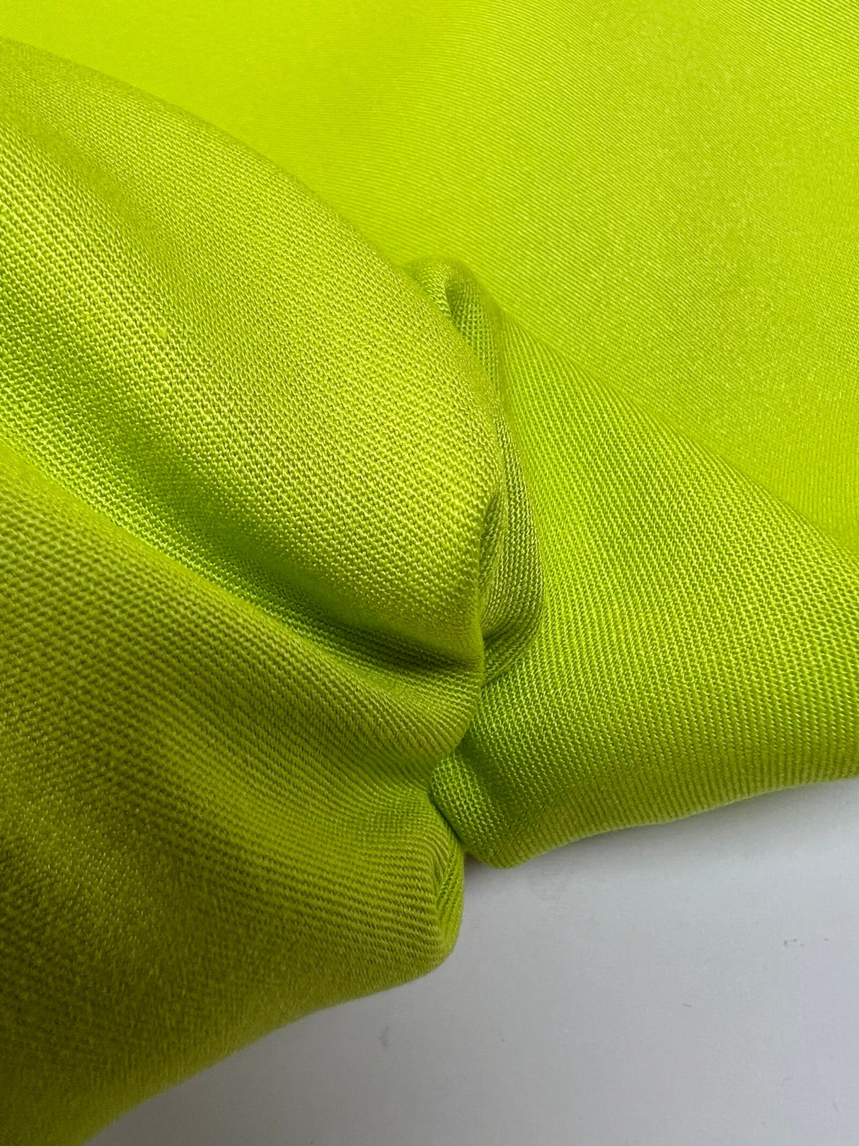Viscose Twill Fabric Yellow Green